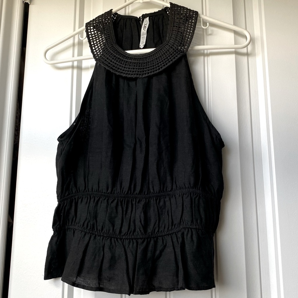 Zara Black Halter Top